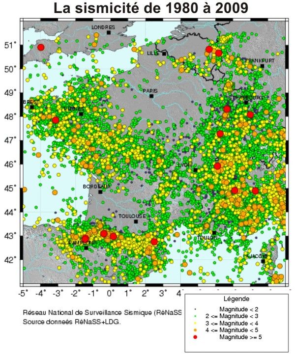 Les Tremblements de terre en Normandie